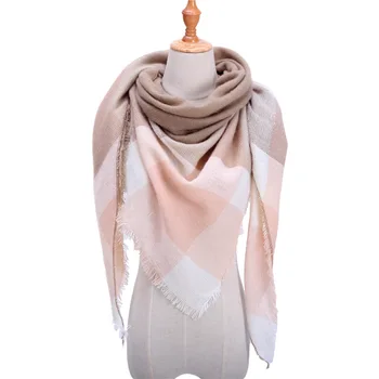 El diseñador de 2020 punto de la primavera de invierno de las mujeres de la bufanda a cuadros caliente de cachemira bufandas chales de lujo de la marca en el cuello pañuelo pashmina señora envoltura