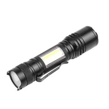XPH50 Linterna de LED COB Luz de Trabajo 4 Modos de Zoom Camping linterna con Clip de la Pluma de Mano Foco de la Linterna de la Linterna
