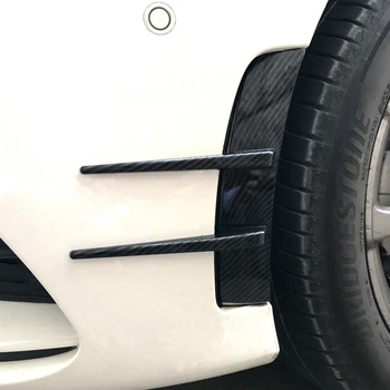 Coche de Fibra de Carbono en el Parachoques Delantero Spoiler Flanco de Viento Cuchillo para Mercedes Benz Clase A180 A200 A220 W177