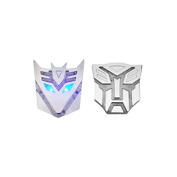 Coche 3D LED de Luz de Transformers autobot Insignia Emblema de la Parrilla de Accesorios Decal Sticker
