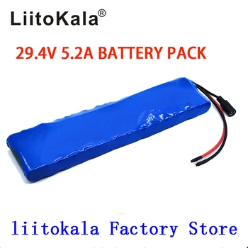 LiitoKala 24V 5.2 Ah 7S2P 18650 Batería li-ion de la batería 29.4 v eléctrico de la bicicleta ciclomotor eléctrico no incluir el cargador