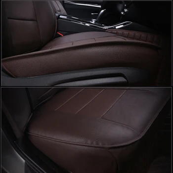 AutoDecorun de cuero de Cuero Cubre Asiento para Nissan Pathfinder de la Cubierta del Asiento Conjuntos Protectores de Accesorios de Coche de Apoyo 3 Fila 2013-2019