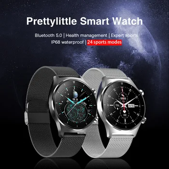 Inteligente Reloj de los Hombres de DIY de la Cara del Reloj de la prenda Impermeable IP68 Completa de la Pantalla Táctil Bluetooth 5.0 de Deportes de Fitness Tracker 2021 Nuevo Smartwatch