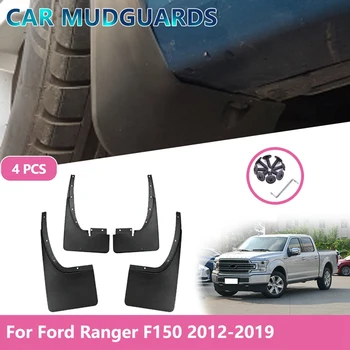 4PCS Car Mudflap para Ford F150 Raptor F-150 F 150 Fender Accesorios guardabarros Aleta de Salpicaduras de Aletas Guardabarros 2012-2019