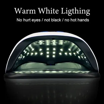 Uñas Secador de LED ULTRAVIOLETA del Clavo de la Lámpara para la Manicura Con Pantalla LCD de 4 Ajuste de la Hora 2020 Nuevo Clavo de la Lámpara el Uso del Salón de Uñas de Arte de los Equipos