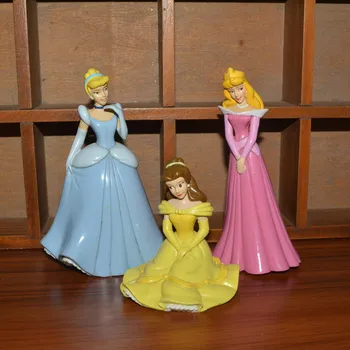 3piece 7 -11 cm de la princesa de figuras de Acción, Juguetes Linda princesa Figuras de la Colección de Juguetes