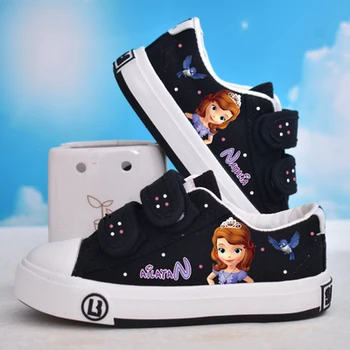 Disney niños congelados de la princesa Sofía niñas casual antideslizante fondo suave zapatos de deporte zapatillas de deporte zapatos de los niños para niña