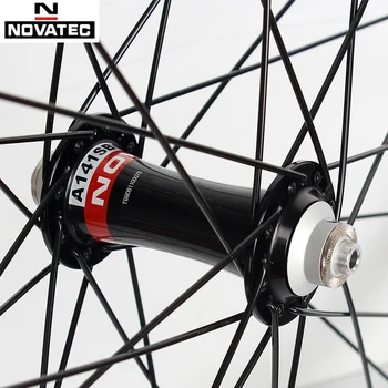 Novatec bicicleta plegable conjunto de ruedas de 20 406 451 A141SB F062SB de aluminio llanta de aleación V de freno de 4 rodamientos 7-11speed 32H rueda de la bicicleta