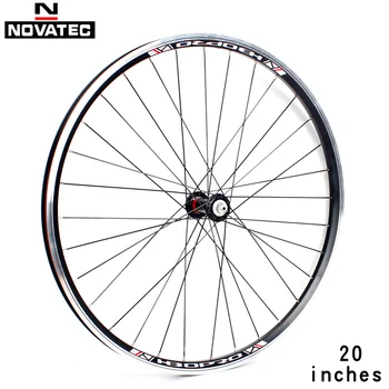 Novatec bicicleta plegable conjunto de ruedas de 20 406 451 A141SB F062SB de aluminio llanta de aleación V de freno de 4 rodamientos 7-11speed 32H rueda de la bicicleta