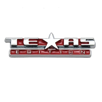 Auto Insignia del Volante para Jeep Texas Edition Wrangler jk Rubion Gran Comendador Liberty Renegade 3D Mini Interior de la etiqueta Engomada