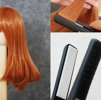 BJD peluca de alta temperatura dress up herramienta de BJD hacer las herramientas para el cabello rizado, alisado rollo de blyth muñeca accesorios