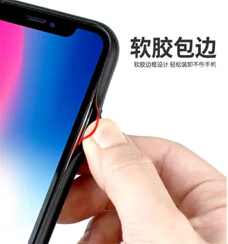 DIY Luminoso de Vidrio Templado de Caso Para el iPhone de Huawei, Xiaomi OPPO vivo Meizu Serie Cubierta de la caja Luminosa de la Cubierta Posterior de la Célula de la Bolsa de