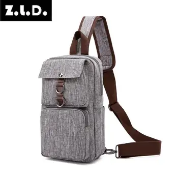 Z. L. D. nuevo de damas en el pecho de la bolsa de la moda bolso de hombro de multi-color opcional bolsa de mensajero de diseño de la marca casual bolsa de lona impermeable