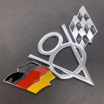 3D, Metal Alemania Italia reino unido Bandera de los estados unidos V8 etiqueta Engomada del Coche Insignia Emblema del Coche de Estilo de Fiat, Bmw, Ford Lada Opel, Skoda, Toyota Lifan