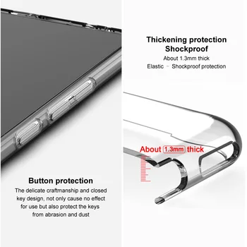 Imak de caja Transparente Para el Xiaomi Redmi K30 Ultra TPU Cubierta del Caso con la Protección de la Lente de la Cámara