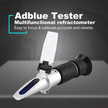 Refractómetro de mano de Adblue de Etileno Glicol Anticongelante Líquido de la Batería de Contenido depurador Medidor de Mini ATC de Medición Tester