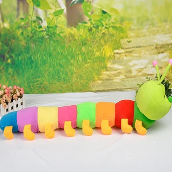 50/80CM de colores caterpillar juguete de peluche almohada caterpillar grandes insectos de la muñeca de san Valentín 's Día de regalo de juguetes de peluche