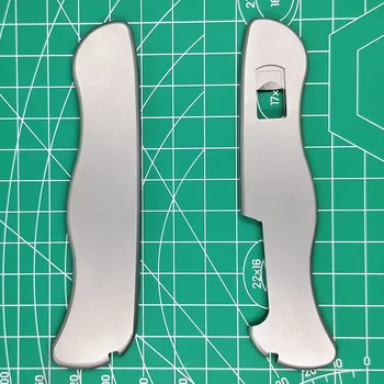 DIY Personalizado, Hecho de Aleación de Titanio Manejar Escalas Con Clip de Bolsillo de las Pinzas Palillo de dientes de Corte para 111mm Victorinox Swiss Army Knife