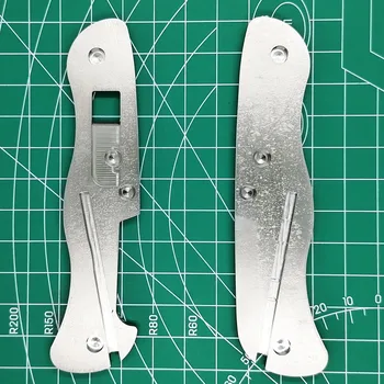 DIY Personalizado, Hecho de Aleación de Titanio Manejar Escalas Con Clip de Bolsillo de las Pinzas Palillo de dientes de Corte para 111mm Victorinox Swiss Army Knife