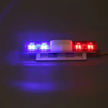 Caliente RC Accesorios del Coche Led de la Policía de la Luz del Flash Alarmante de la Lámpara de Luz para 1/10 1/8 HSP Traxxas TAMIYA CC01 Axial SCX10 D90 Modelo de Coche