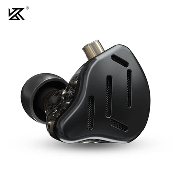 KZ ZAX Auricular 16 Unidades de alta fidelidad Bass En la Oreja Monitor de la tecnología Híbrida de los Auriculares con Cancelación de Ruido Auriculares 7BA+1DD Auriculares deportivos