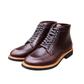 Nuevas botas hechas a mano de cuero de los hombres Derby hombre zapatos de vestir, botas de Oxford Goodyear-Welted Vintage