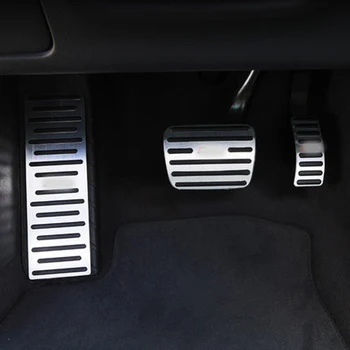 Coche Pedal del Acelerador Libre Perforación de la Aleación de Aluminio antideslizante del Pedal de Pie Interior Accesorios para Audi A1, A3. Nueva Q2 / Q3
