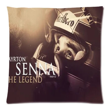 Cojín de decoración Cubre BRICOLAJE Ayrton Senna da Silva Almohada Cubierta de la caja Creativa Funda Para Sofá Cama de la Silla de Decoración para el Hogar