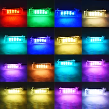 2PCS Ningún Error Canbus LED RGB Luz de Puerta de Coche para BMW F10 X1 X3 X5 X6 Z4 M3 MINI R50 R52 R53 E64 E65 E66 E67 E68 F01 F02 E87 E90