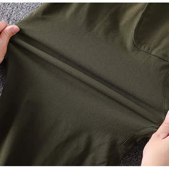 Más el tamaño de cintura alta cintura con elástico Harlan pantalón de mujer de gran bolsillo de encaje hasta el tobillo suelto casual elástico de los pantalones femeninos ejército greenXL-5XL