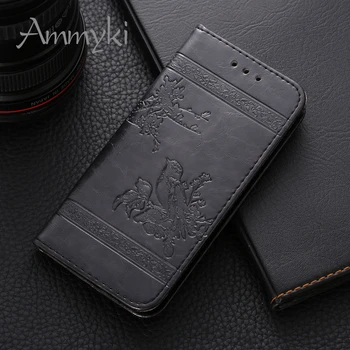 AMMYKI Dentro de recoger Honorable calidad de cuero de la cubierta posterior del teléfono deo el Samsung Galaxy Grand Max 3 G7200 G720 caso