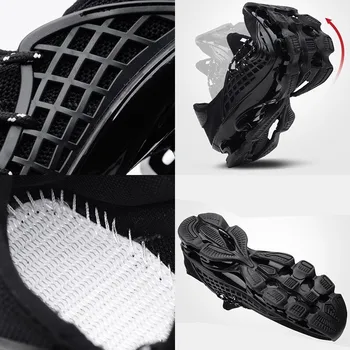Letra de Zapatillas de deporte Transpirable Zapatillas para los Hombres al aire libre de Tren de la Aptitud de Jogging Zapatos de Deporte de las Mujeres de la Malla de la Moda Unisex Talla Plus