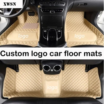 Logotipo personalizado de coche alfombras de piso para Lincoln todos los modelos Navigator MKS MKC MKZ MKX MKT coche estilo de accesorios de automóviles alfombras de coche