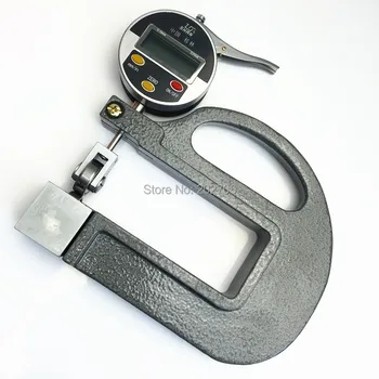 0-10mm digital medidor de espesor con rodillo de insertar 0.01 mm Continuo digital medidor de espesor de