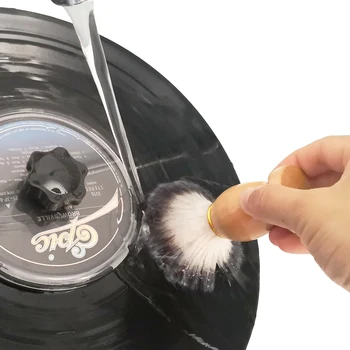 Madera Cepillo de Limpieza de Agua del Cepillo de disco LP Vinilo
