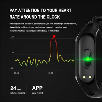 Impermeable Inteligente Reloj De Pulsera Podómetro Monitor De Ritmo Cardíaco Smartband De Fitness Tracker Inteligente De Pulsera De Múltiples Deportes De Banda Inteligente