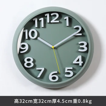 Moderno 3d Reloj de Pared de Diseño Moderno vigilancia Silenciosa Casa Creativa de Cuarzo Relojes de Pared Relojes de la Decoración del Hogar, Sala de estar Dormitorio de Regalo