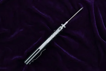 LEMIFSHE AD10 cuchillo plegable D2 de la cuchilla del acero de aluminio mango de G10 acampar al aire libre de la caza de supervivencia de bolsillo cuchillo de frutas EDC herramienta
