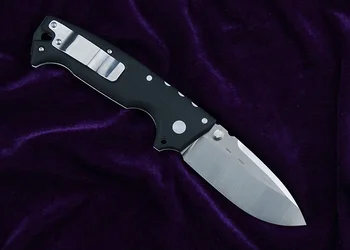 LEMIFSHE AD10 cuchillo plegable D2 de la cuchilla del acero de aluminio mango de G10 acampar al aire libre de la caza de supervivencia de bolsillo cuchillo de frutas EDC herramienta