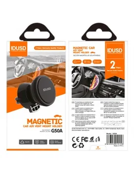 Soporte magnético para teléfono de coche idusd, soporte de coche para teléfono móvil con imán de ventilación, soporte Universal