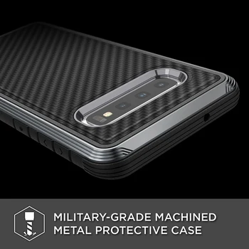 X-Doria Defensa Lux Caja Del Teléfono Para Samsung Galaxy S10 Más S10e Militar De Grado Verificada Caso Para S10 Más S10e La Cubierta De Aluminio