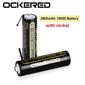 5 x 18650 de la batería Nueva Original 18650 3.7 v 3400 mah de la batería Recargable de Litio de la Batería con los DIY de níquel 18650 batería de 3400mah Batería