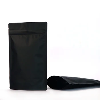 Mate Negro Blanco Rosa Foil de Aluminio de Empaquetado de la Bolsa Doypack de Alimentos de Café etiqueta de Pie Zip Lock Bolsas de Plástico 50pcs