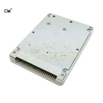 MSATA mini PCI-E SSD SATA de 2,5 pulgadas IDE de la tarjeta de adaptador de 44pin Cuaderno del ordenador Portátil de disco duro caso Carcasa Blanca