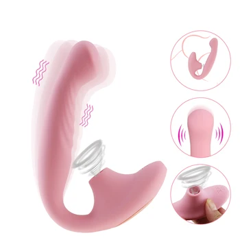 10 la Velocidad consolador Vagina, Chupando Vibradores de mujer punto G, Clítoris Estimulación Anal Vibración Oral Pezón Tonto Adulta de los juguetes Sexuales para mujeres