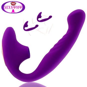 10 la Velocidad consolador Vagina, Chupando Vibradores de mujer punto G, Clítoris Estimulación Anal Vibración Oral Pezón Tonto Adulta de los juguetes Sexuales para mujeres