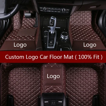 Flash mat Logotipo de coche alfombras de piso para DS DS3 DS4 DS4 DS5 DS6 coche accesorios coche estilo Personalizado pie esterillas de coche alfombras cubre