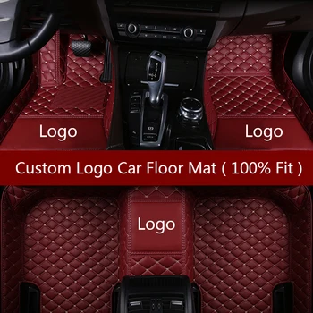 Flash mat Logotipo de coche alfombras de piso para DS DS3 DS4 DS4 DS5 DS6 coche accesorios coche estilo Personalizado pie esterillas de coche alfombras cubre