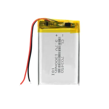 3.7 V batería de polímero de litio 703450 1300MAH batería Recargable de Li-ion Células Con PCB Para el DVD MP3 MP4 MP5 GPS Altavoz Bluetooth de la Tableta