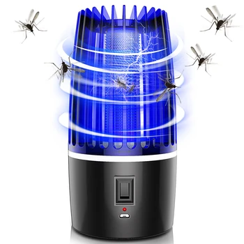 Nuevo USB Eléctrico Recargable del Mosquito Asesino Lámparas de 2000 mAh Powered Mata Mosquitos Trampa Bug Zapper Insecto Asesino de la Lámpara del Led